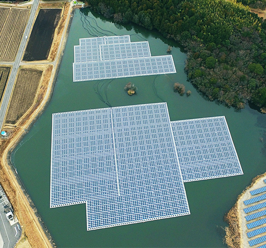 Tano Ike floating PV plant in Japan