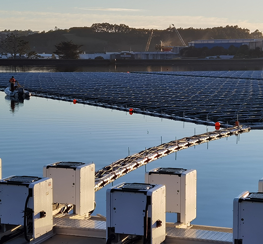 Rosedale floating PV plant in New Zealand