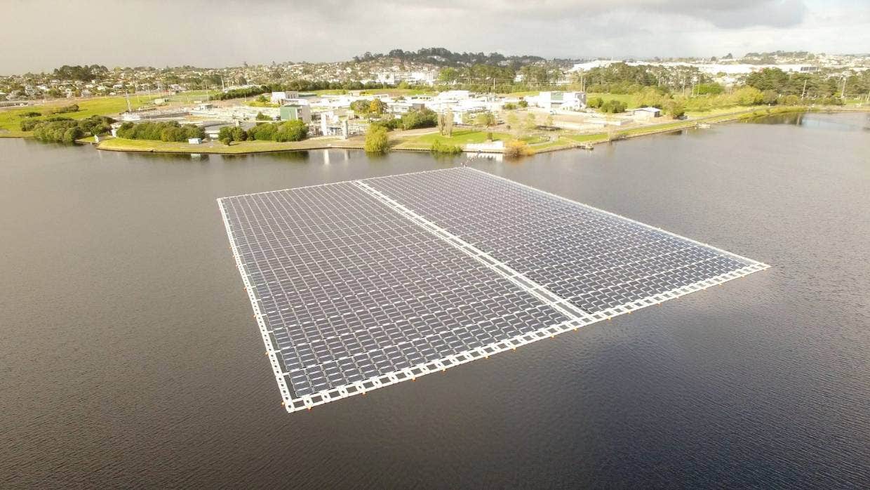 Rosedale FPV plant - New Zealand Rosedale floating PV plant in New Zealand